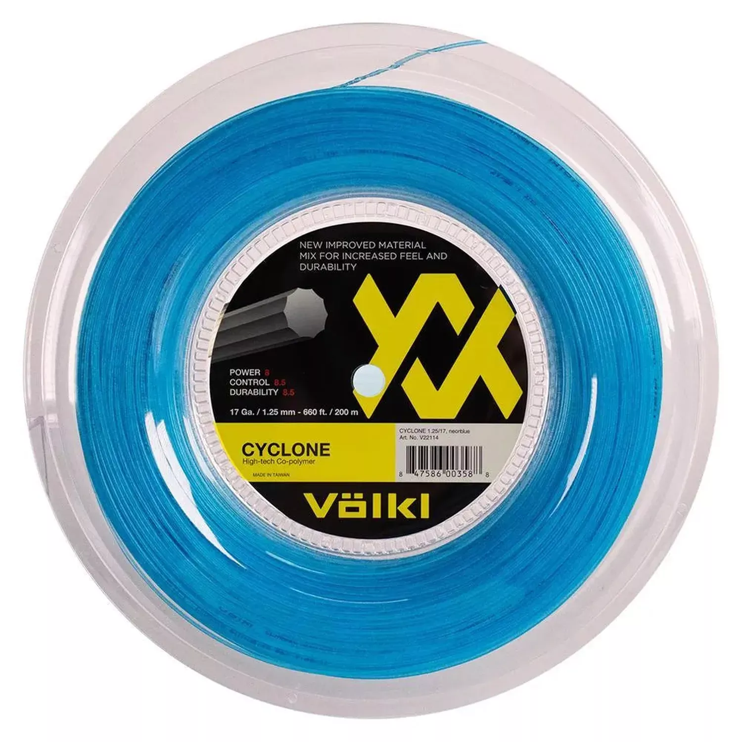 Cyclone 17g Tennis Reel Neon Blue