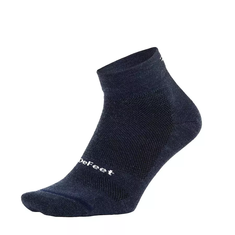 DeFeet Wooleator Pro 1'' Socks Logo Navy M Pair