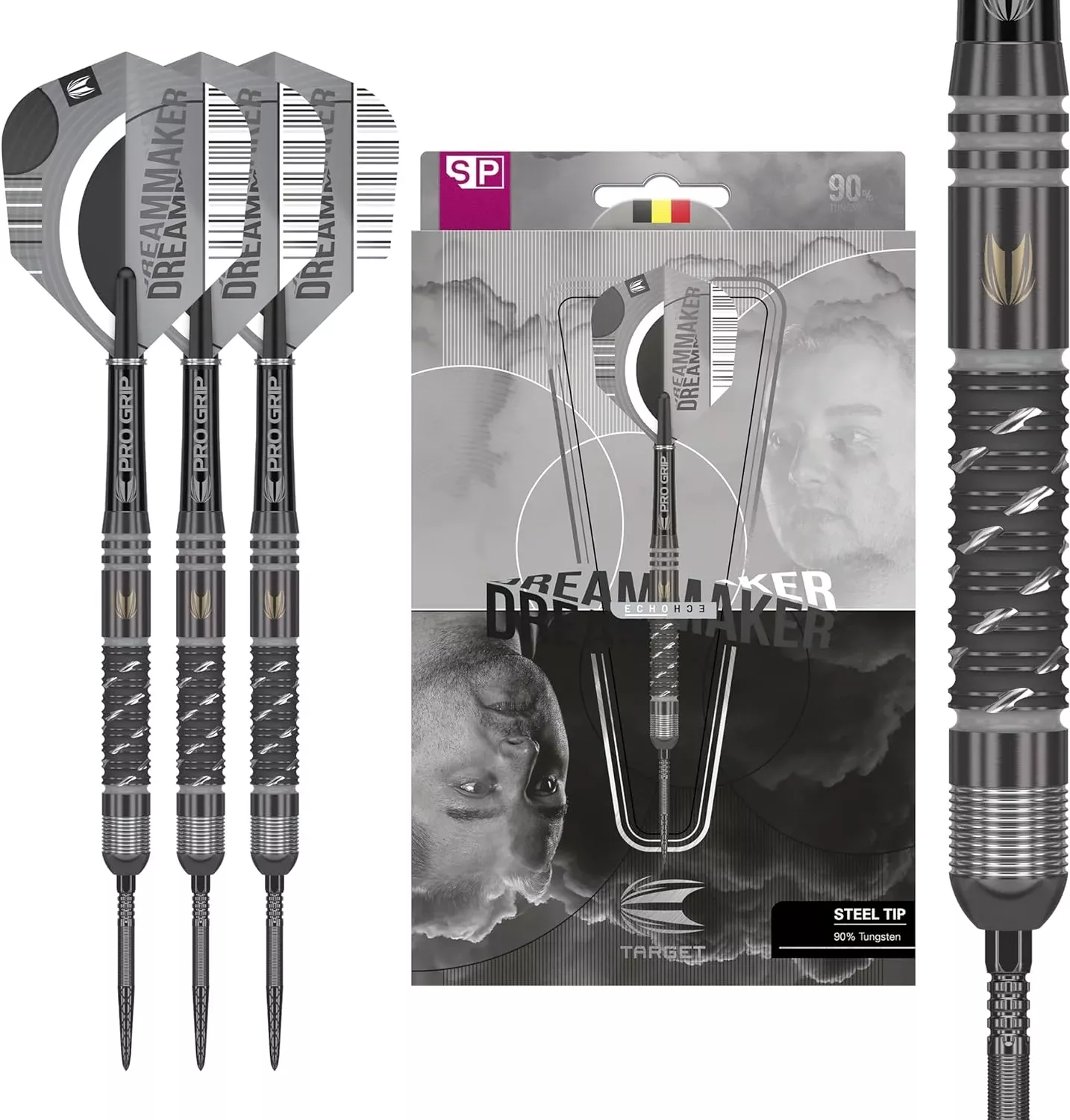 DIMITRI VAN DEN BERGH 90% x ECHO SP STEEL TIP DARTS