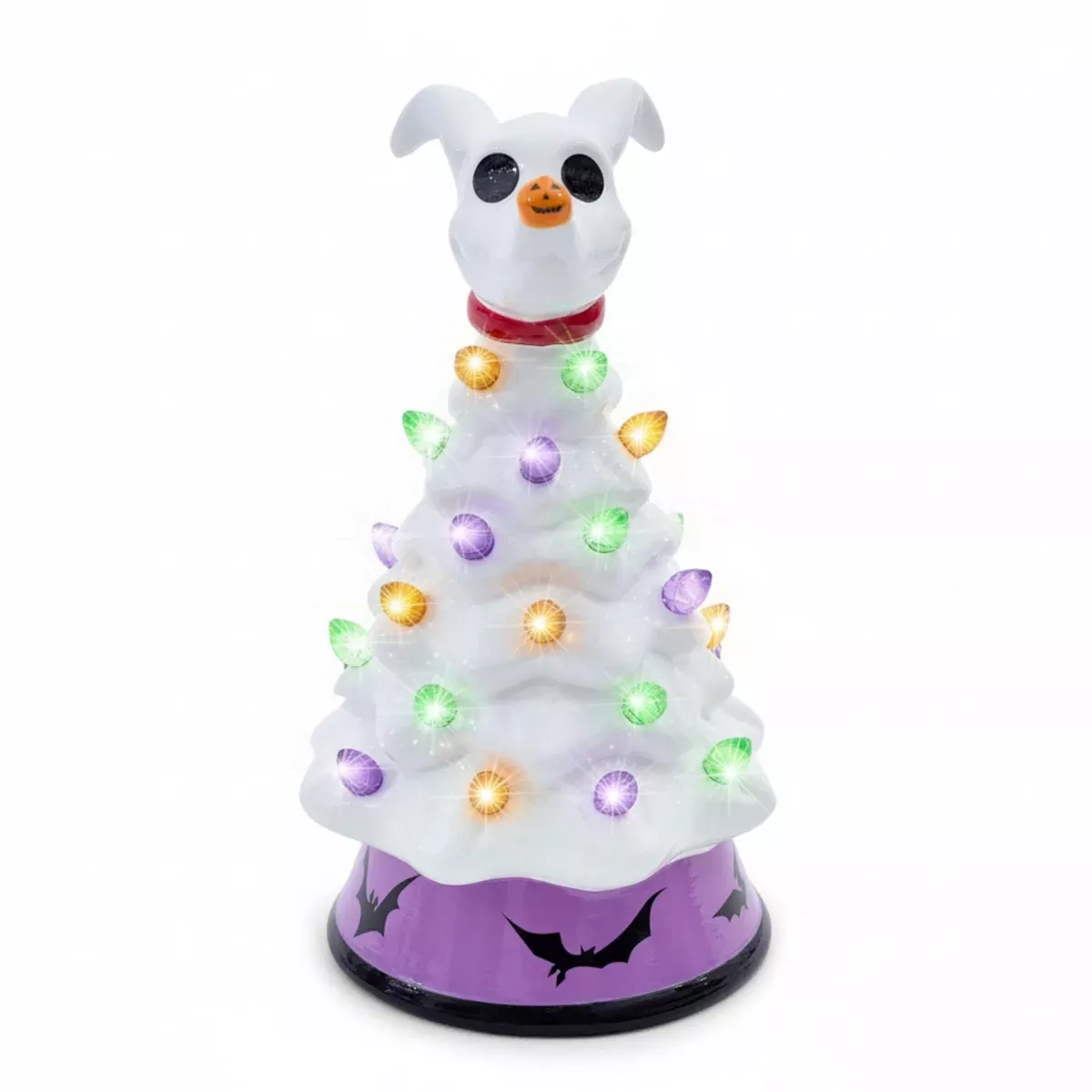 Disney The Nightmare Before Christmas Zero Light-Up Ceramic Christmas Tree