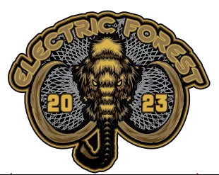 Electric Forest Gold Mammoth Pin