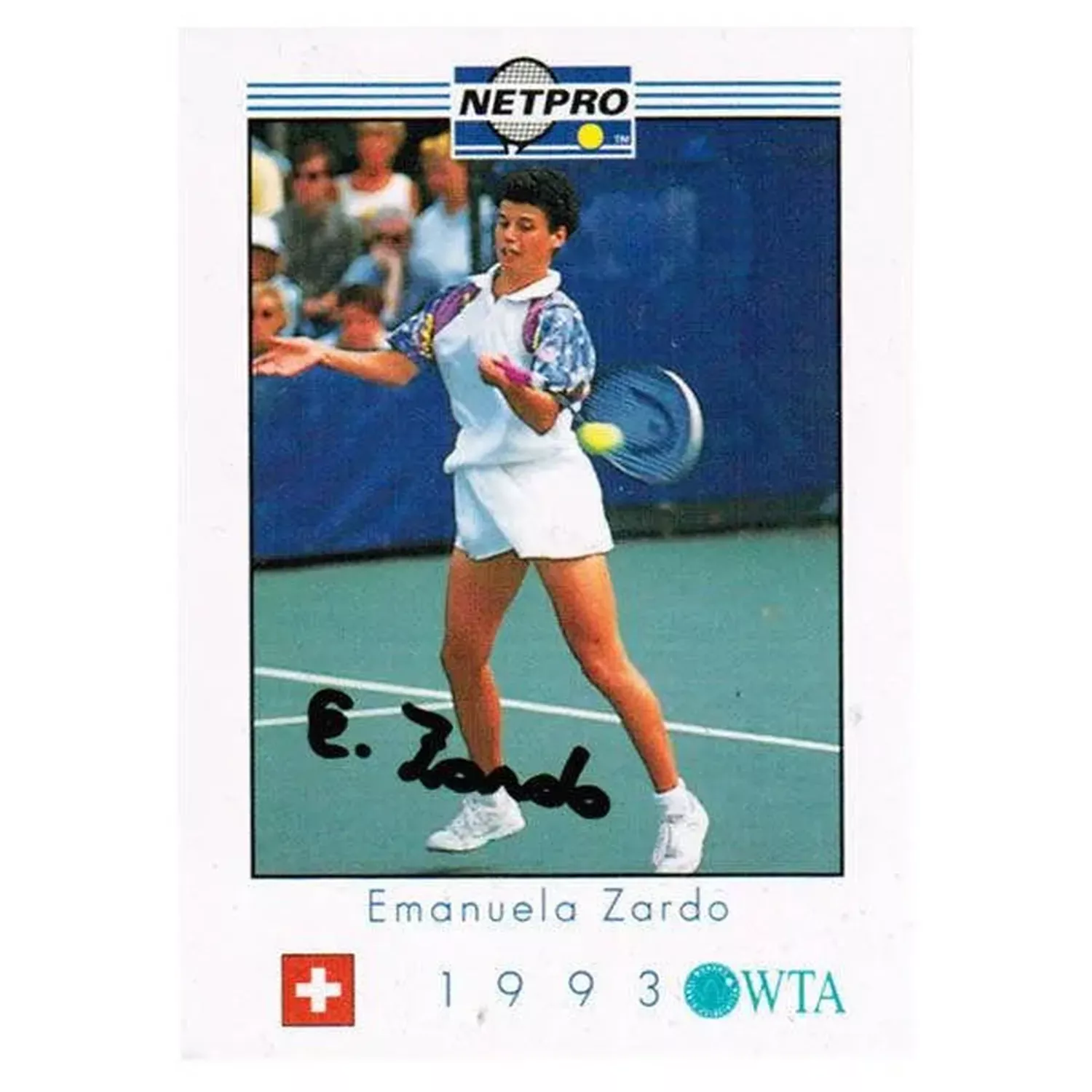 Emanuela Zardo Hand Signed NETPRO Women's Card