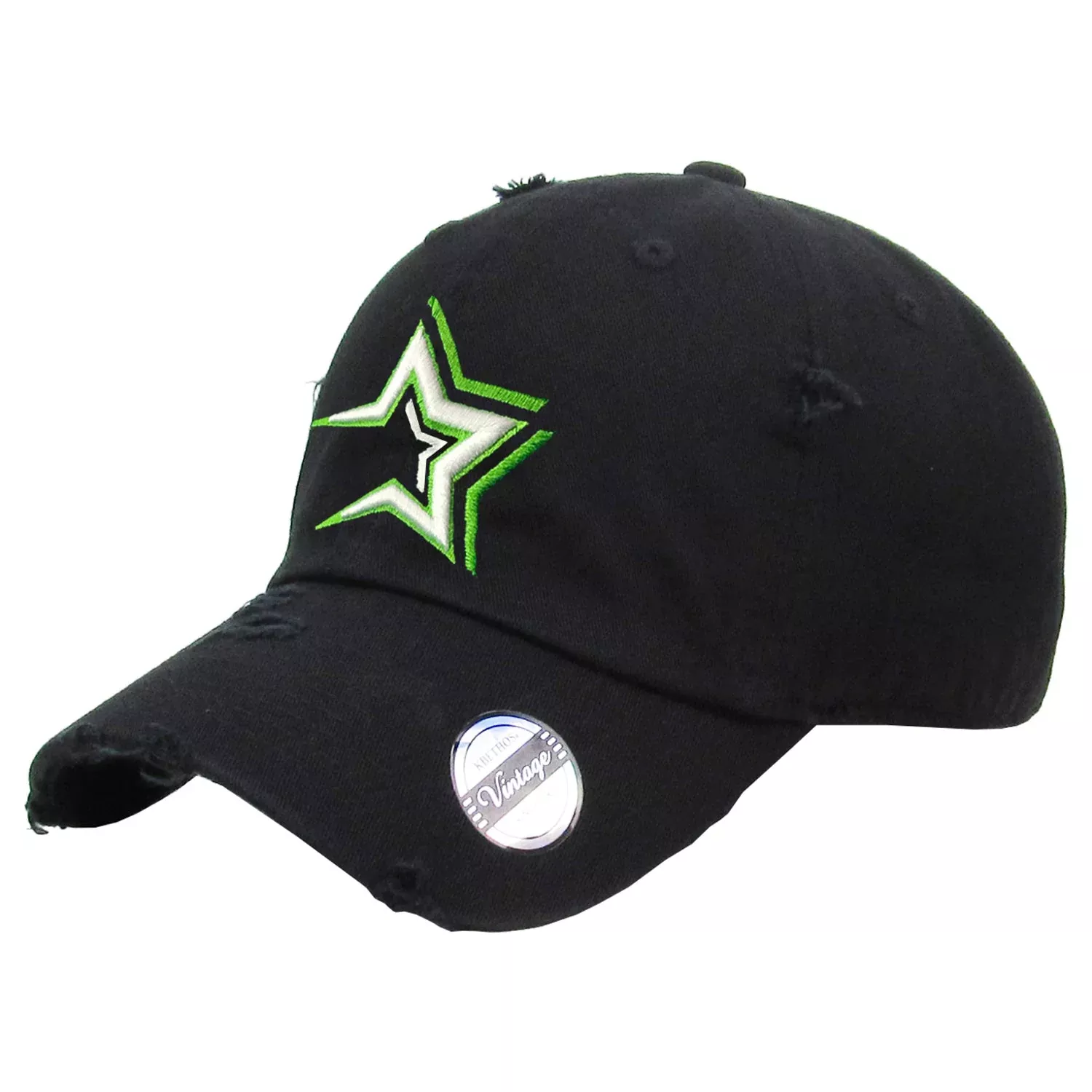 Estrellas Orientales Embroidered Vintage Black - Hat