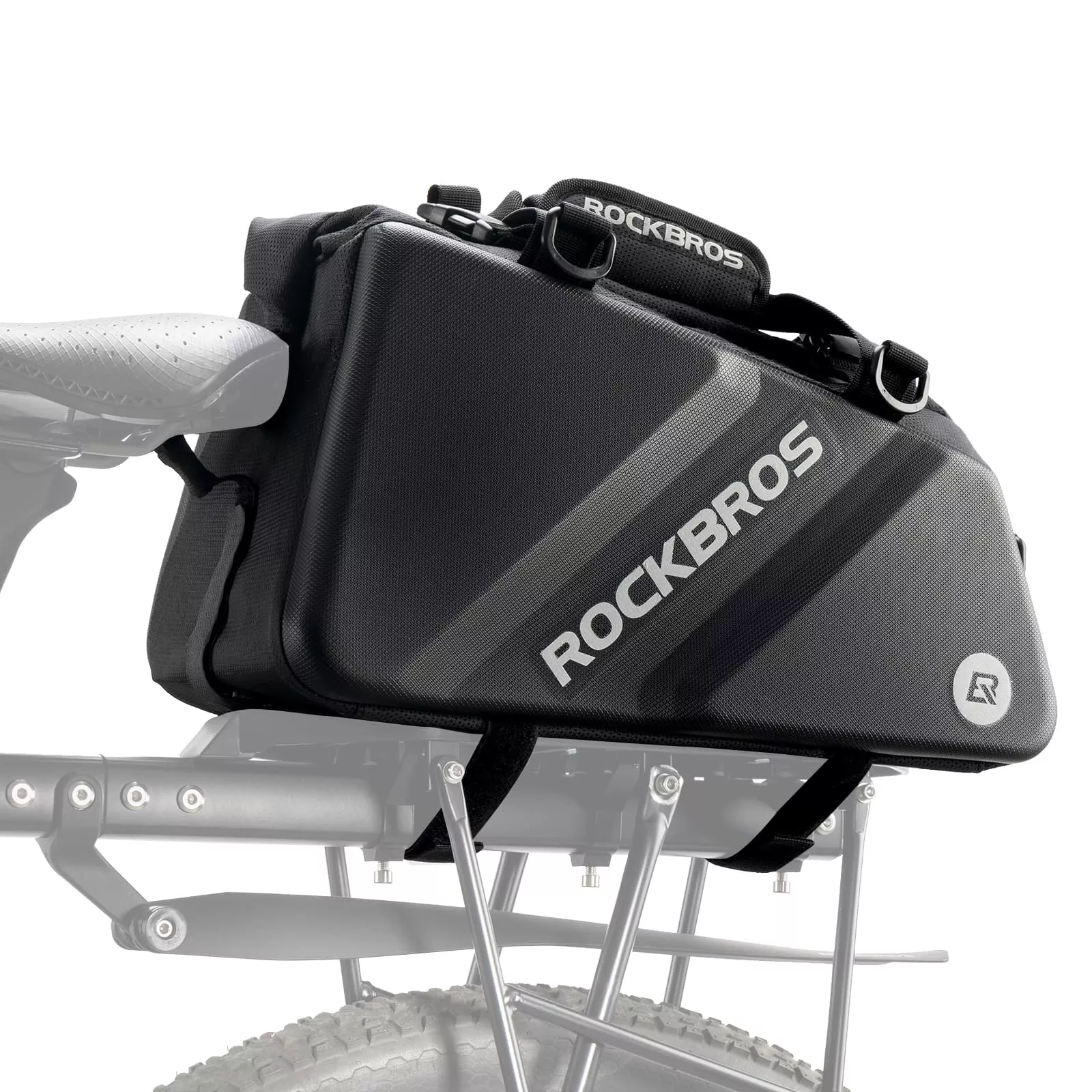 EVA Hard Shell Bicycle Rear Rack Bag-11.6L