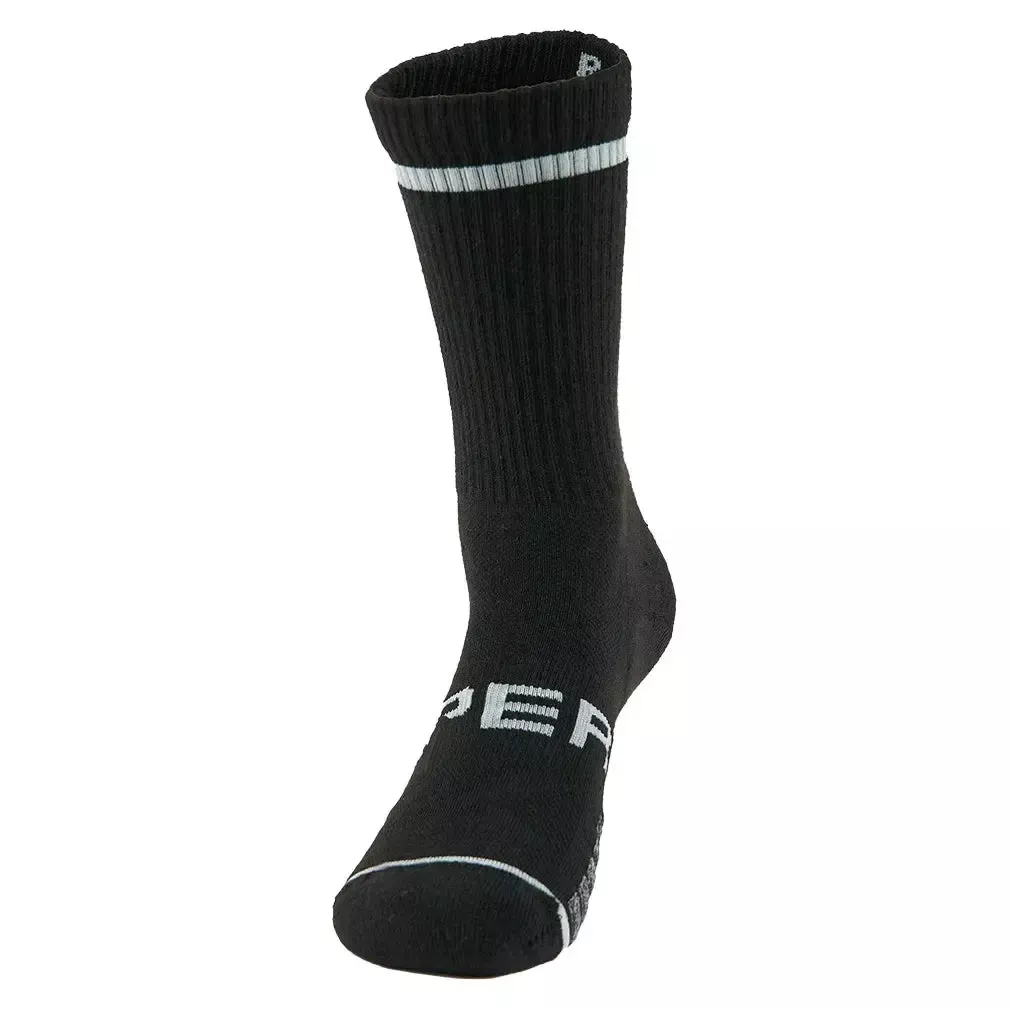 Experia Light Cushion Crew Tennis Socks Black