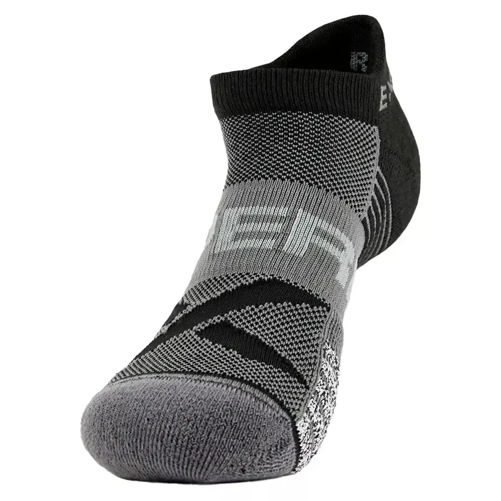 Experia Light Cushion No Show Tab Tennis Socks Black