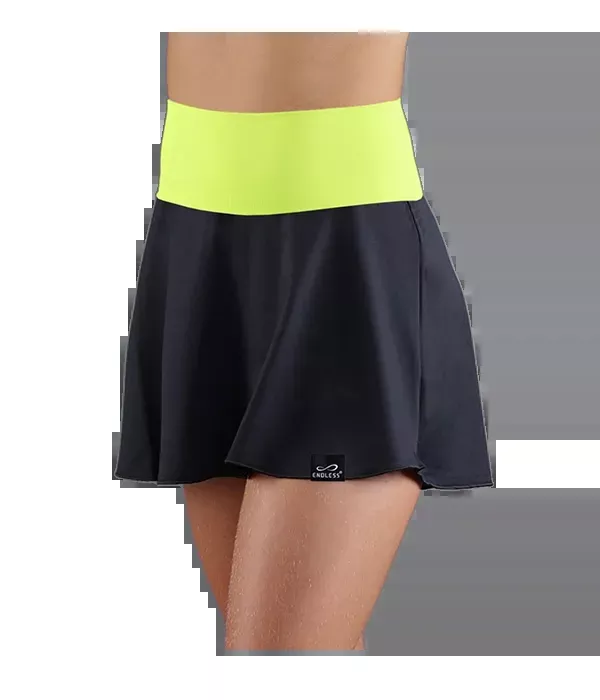Falda Endless Lux Kids Black/Yellow 2025