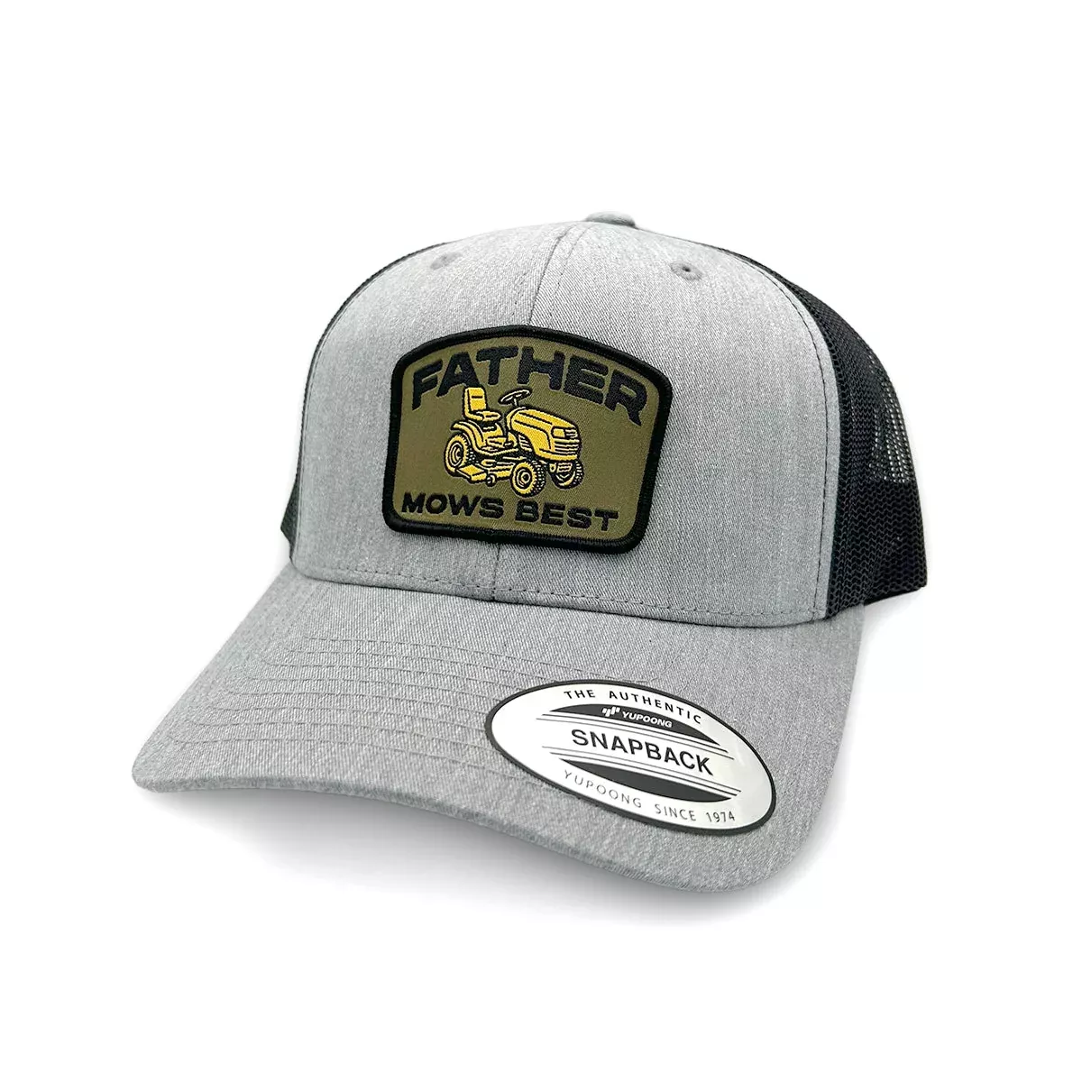 Father Mows Best Green (Woven Patch)