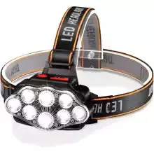 Five head strong light rechargeable fishing headlight