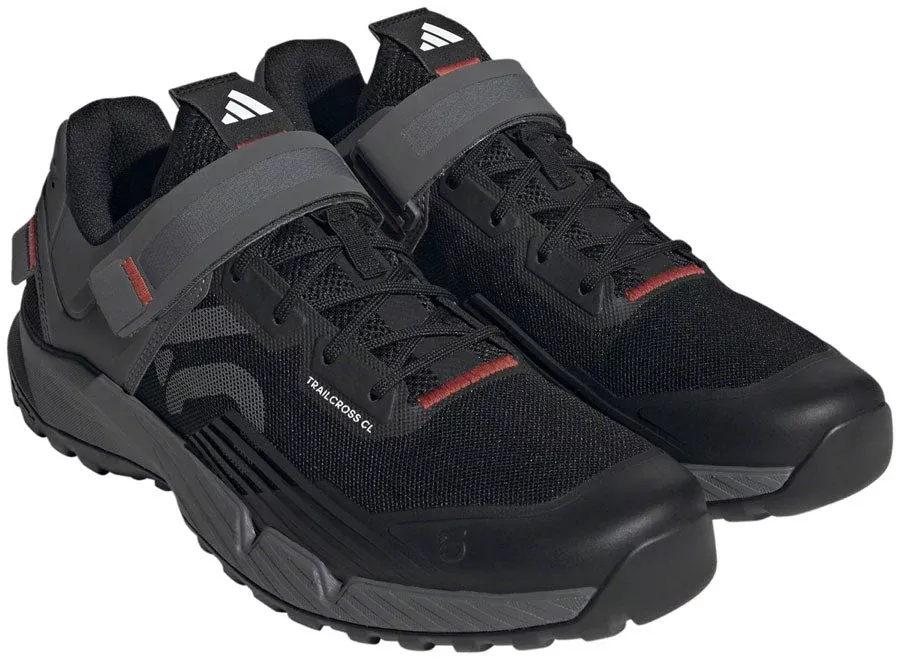 Five Ten Trailcross Mountain Clipless Shoes - Men's Core BLK/Gray Three/Red 7.5