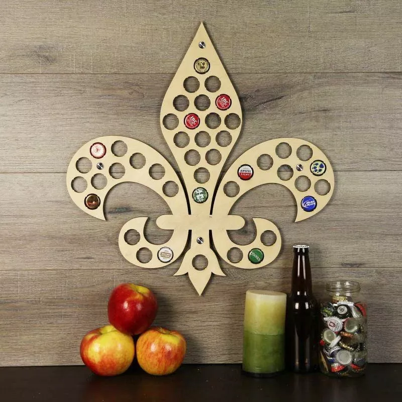 Fleur De Lis Beer Cap Holder