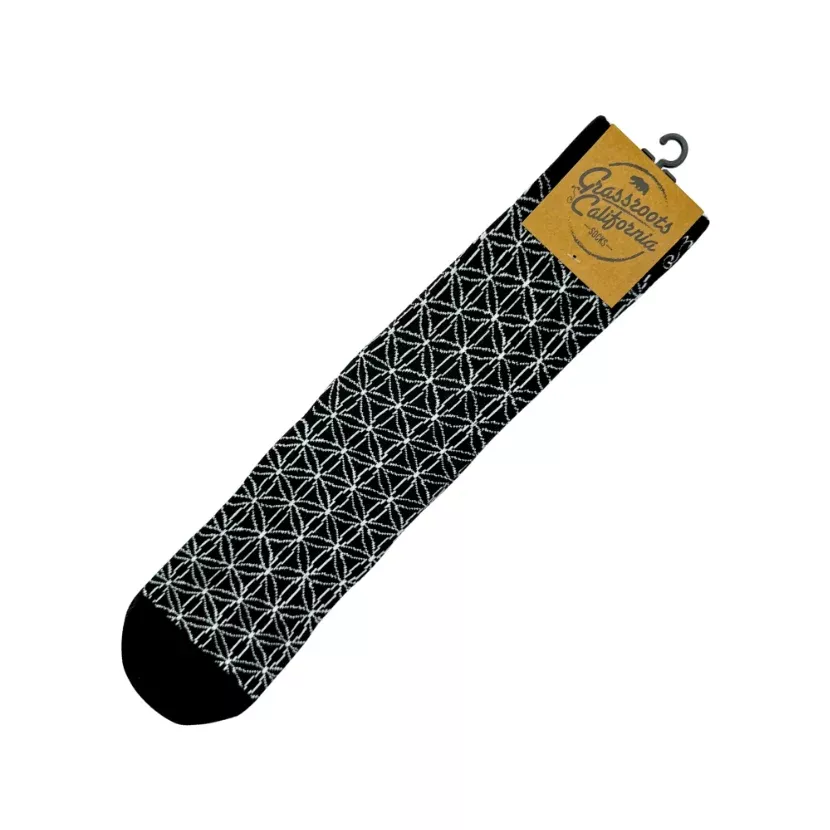 Flower of Life Black Socks