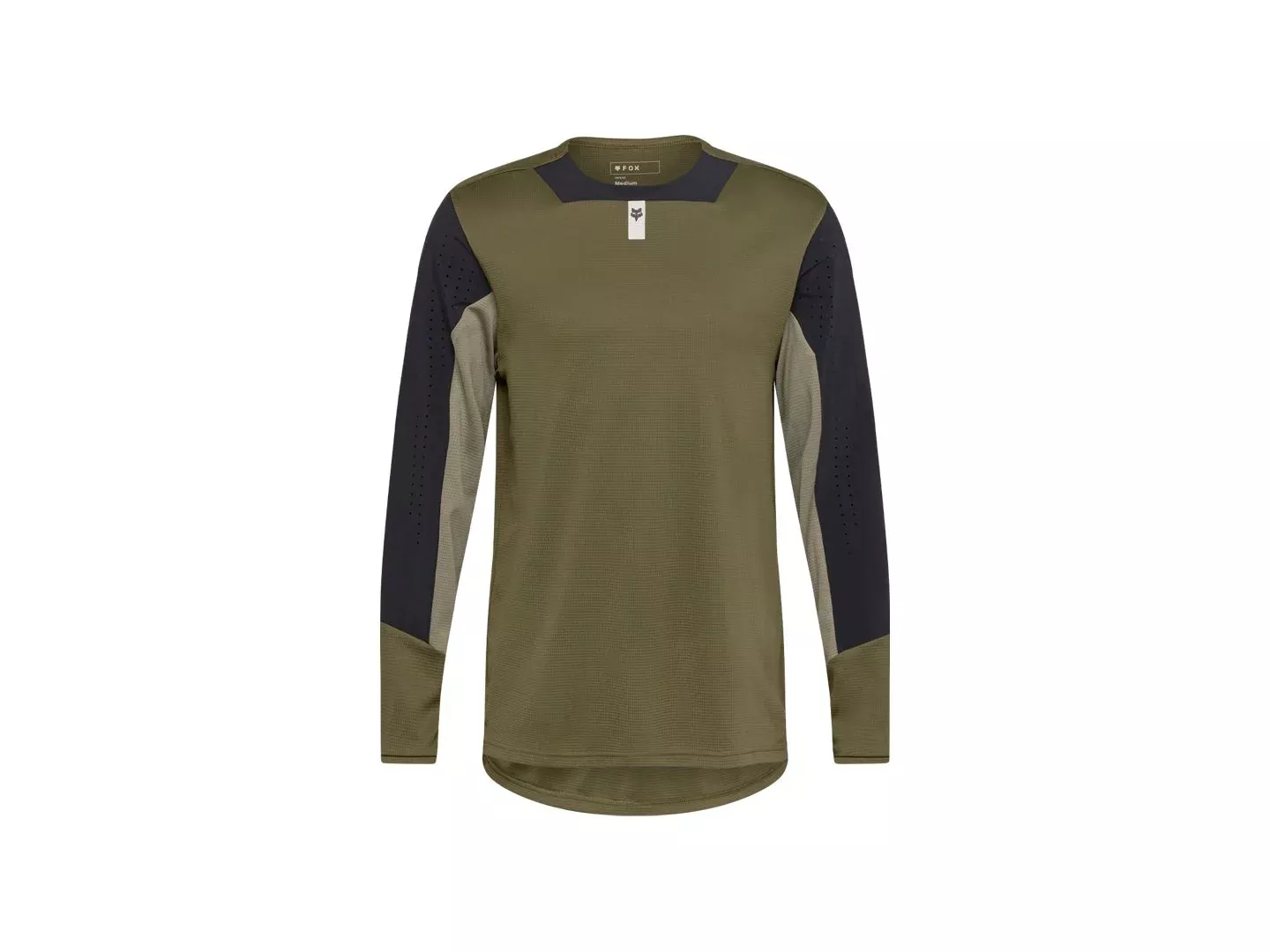 Fox Racing 25 Defend Long Sleeve Large Olive Green Jersey