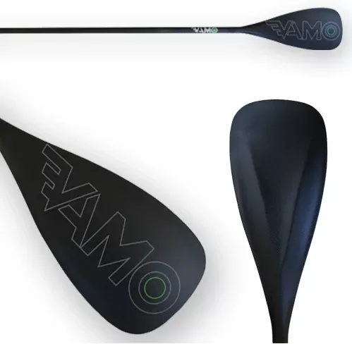 Full Carbon Fiber, fixed shaft, Paddle with ABS Edge- SR71 Black