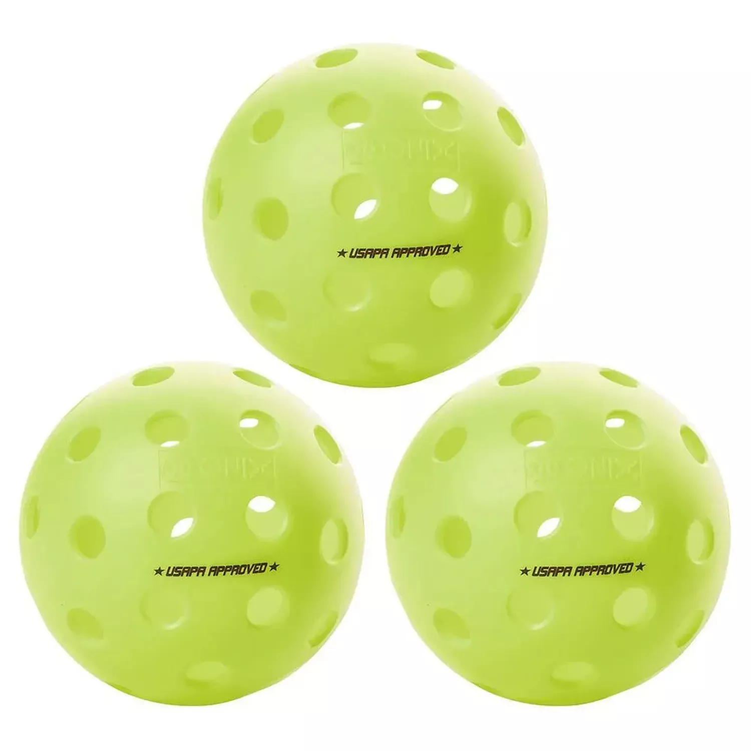 Fuse G2 Outdoor Pickleballs Neon 3-Pack