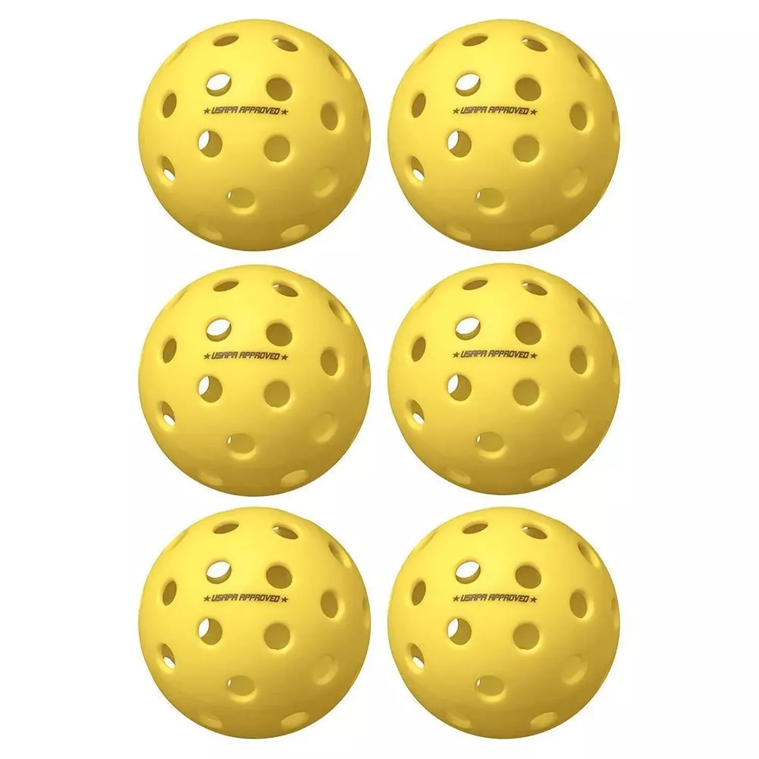 Fuse G2 Outdoor Pickleballs Yellow 6-Pack