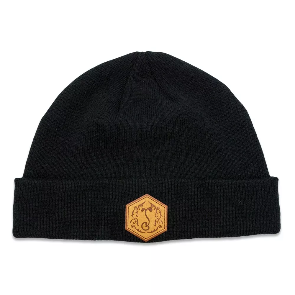 G Sprout Hex Badge Black Cuff Beanie