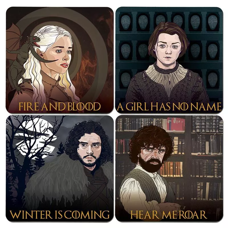 Game of Thrones Themed Wood Drink Coasters