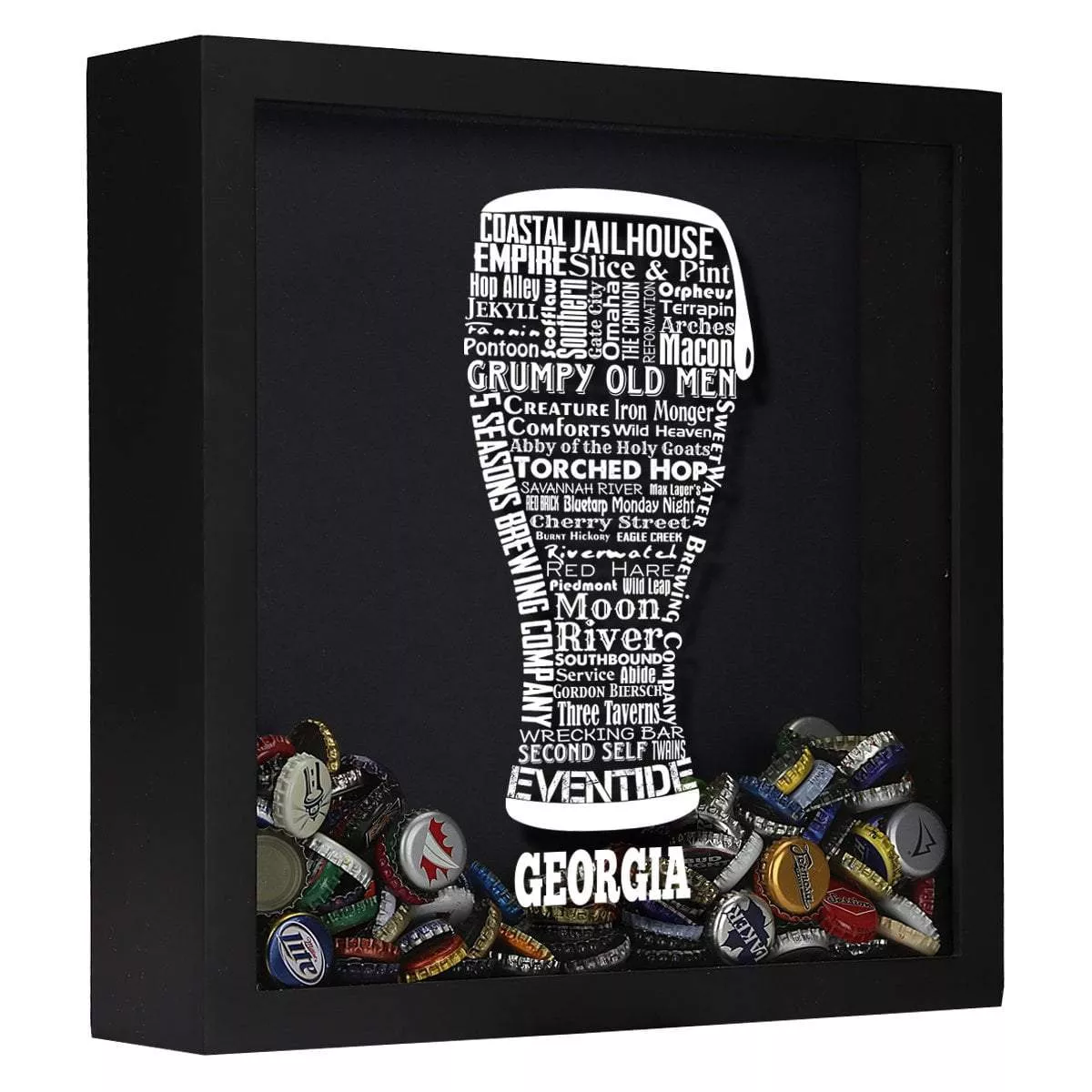 Georgia Beer Typography Shadow Box