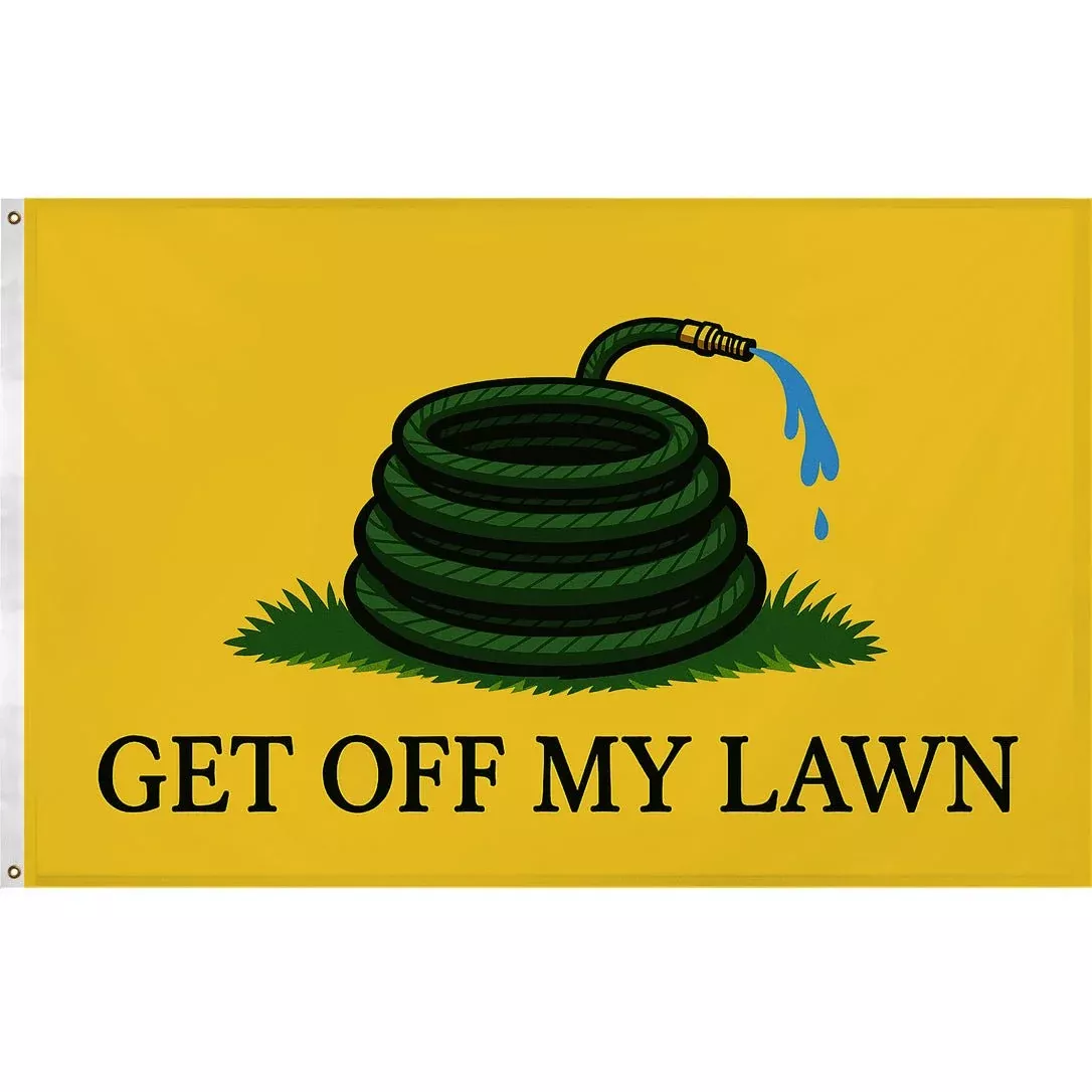 Get Off My Lawn Flag