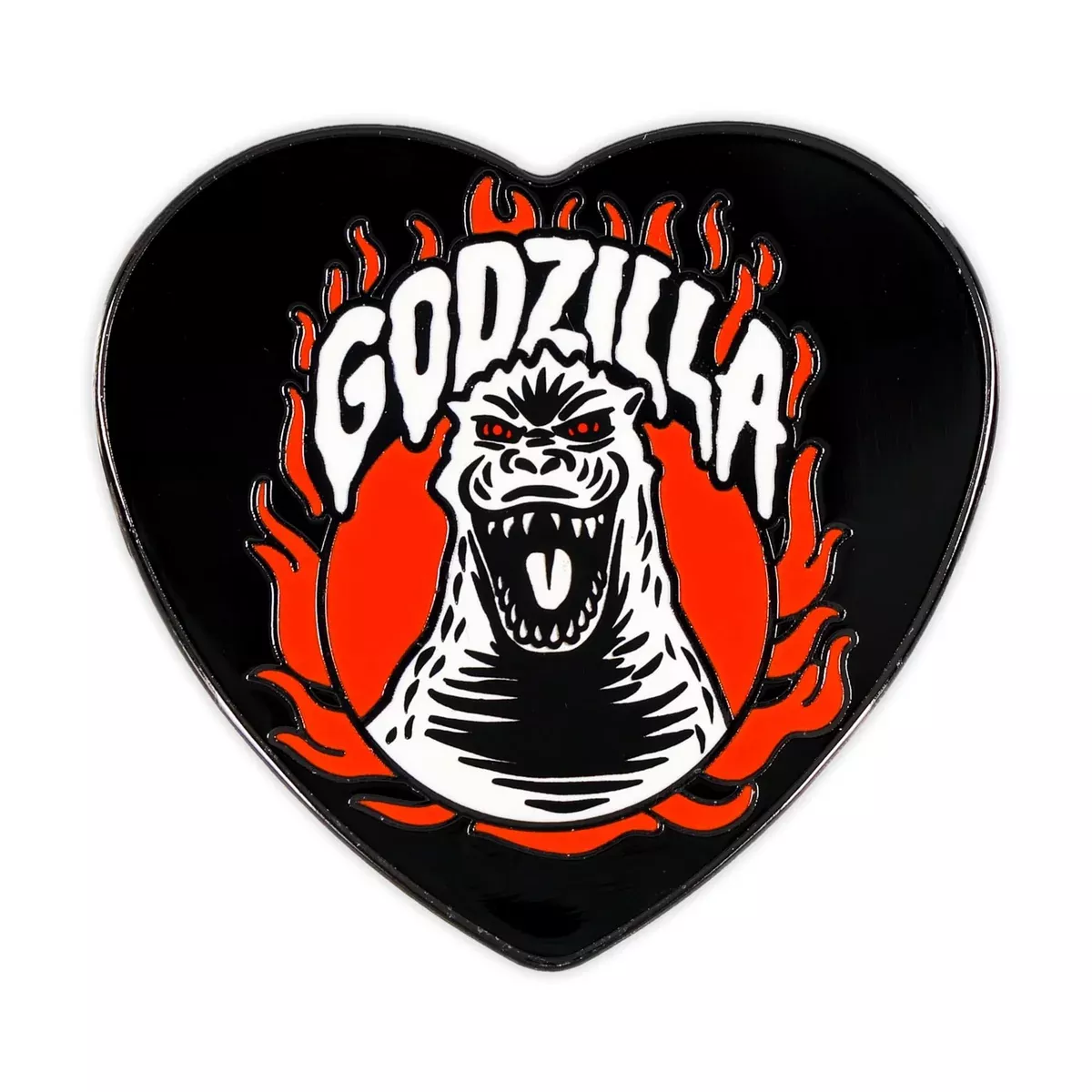 Godzilla - Heart-Shaped Enamel Pin