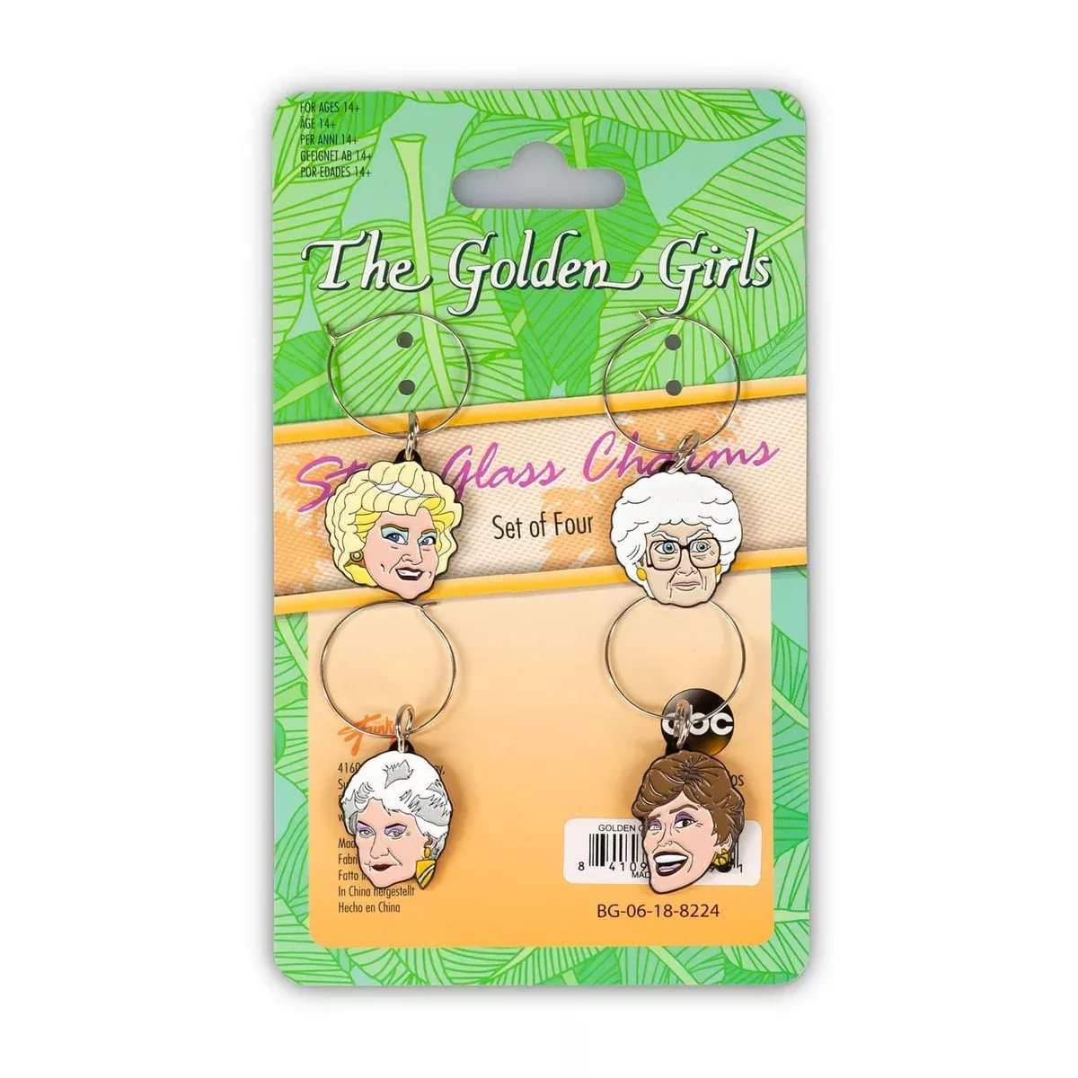 The Golden Girls Wine Charms (Set of 4)