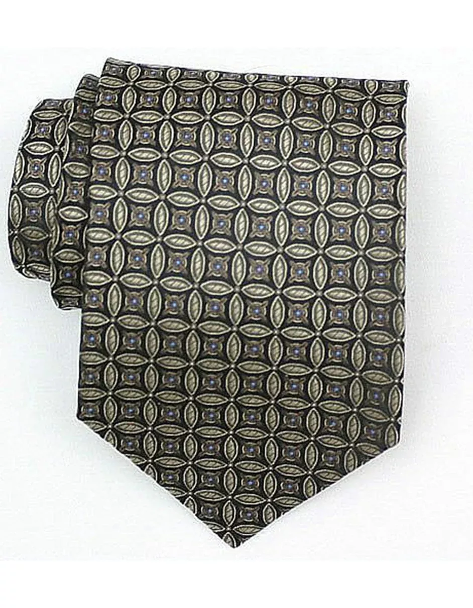 Green Flower Neck Tie