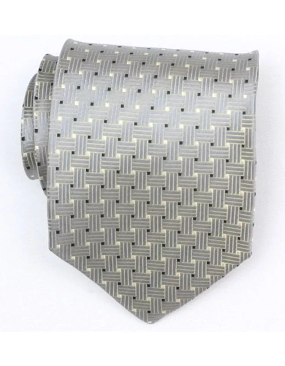 Grey Woven Neck Tie