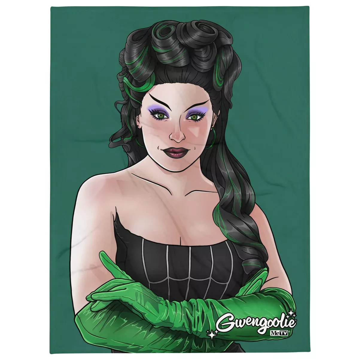 Gwengoolie Portrait Throw Blanket