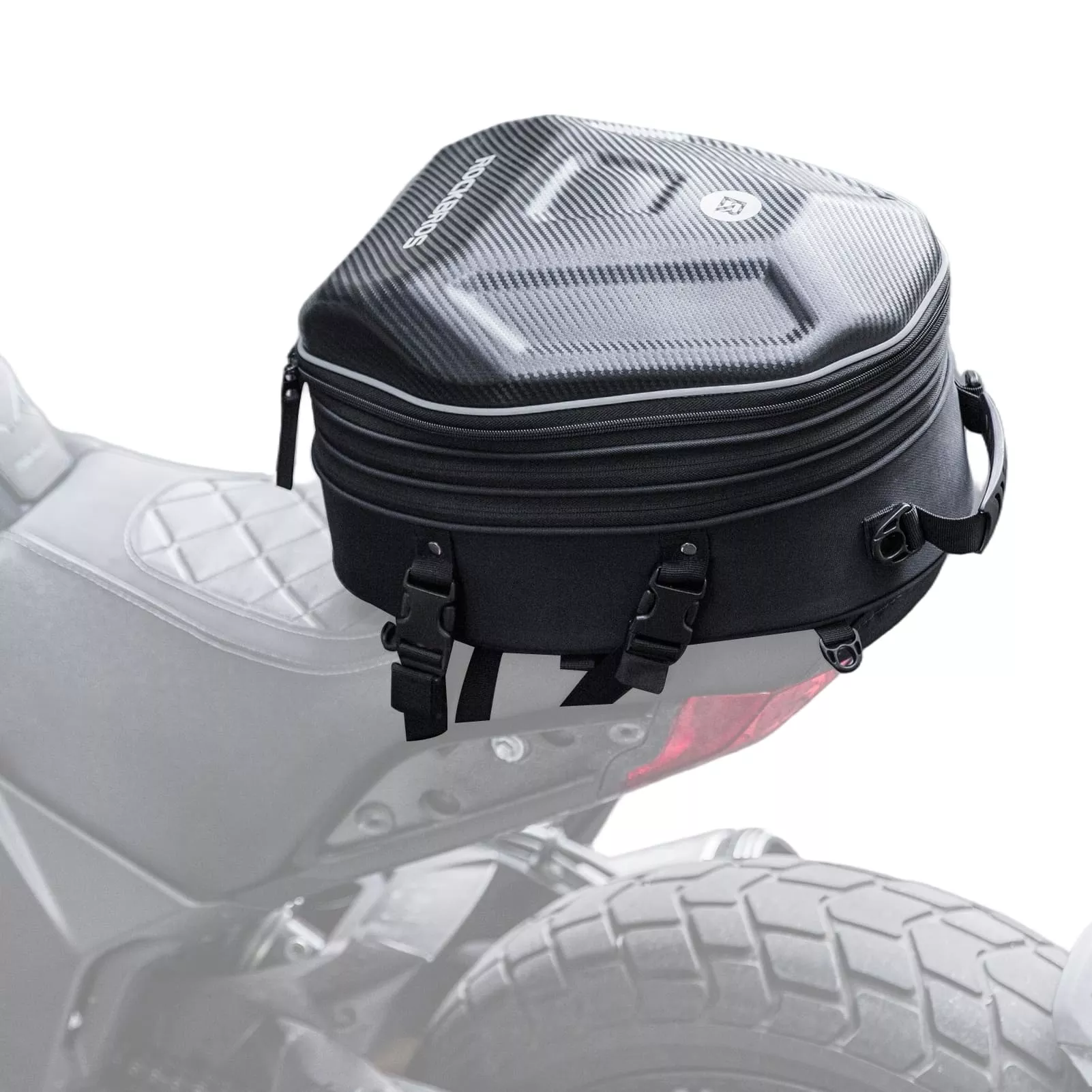 Hard Shell Motorcycle Rear Seat Bag