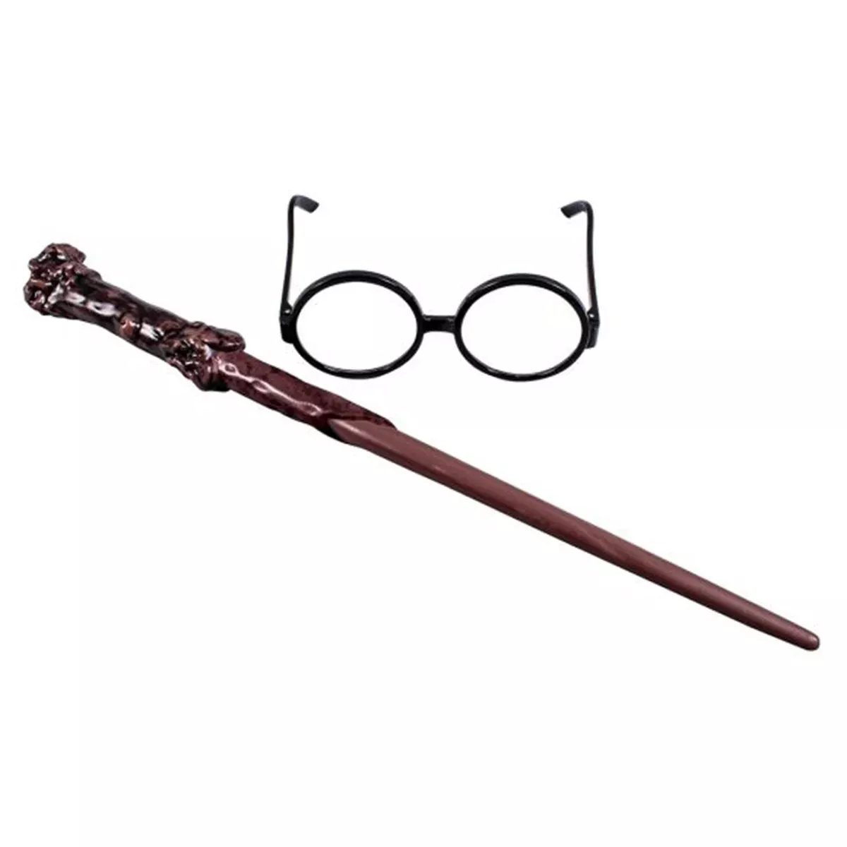 Harry Potter Glasses and Wand Costume Prop Accessory Kit