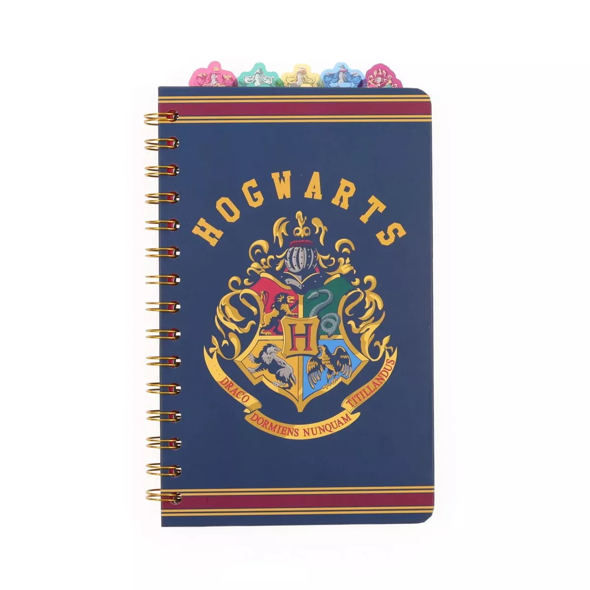 Harry Potter Hogwarts 5-Tab Spiral Notebook With 75 Sheets