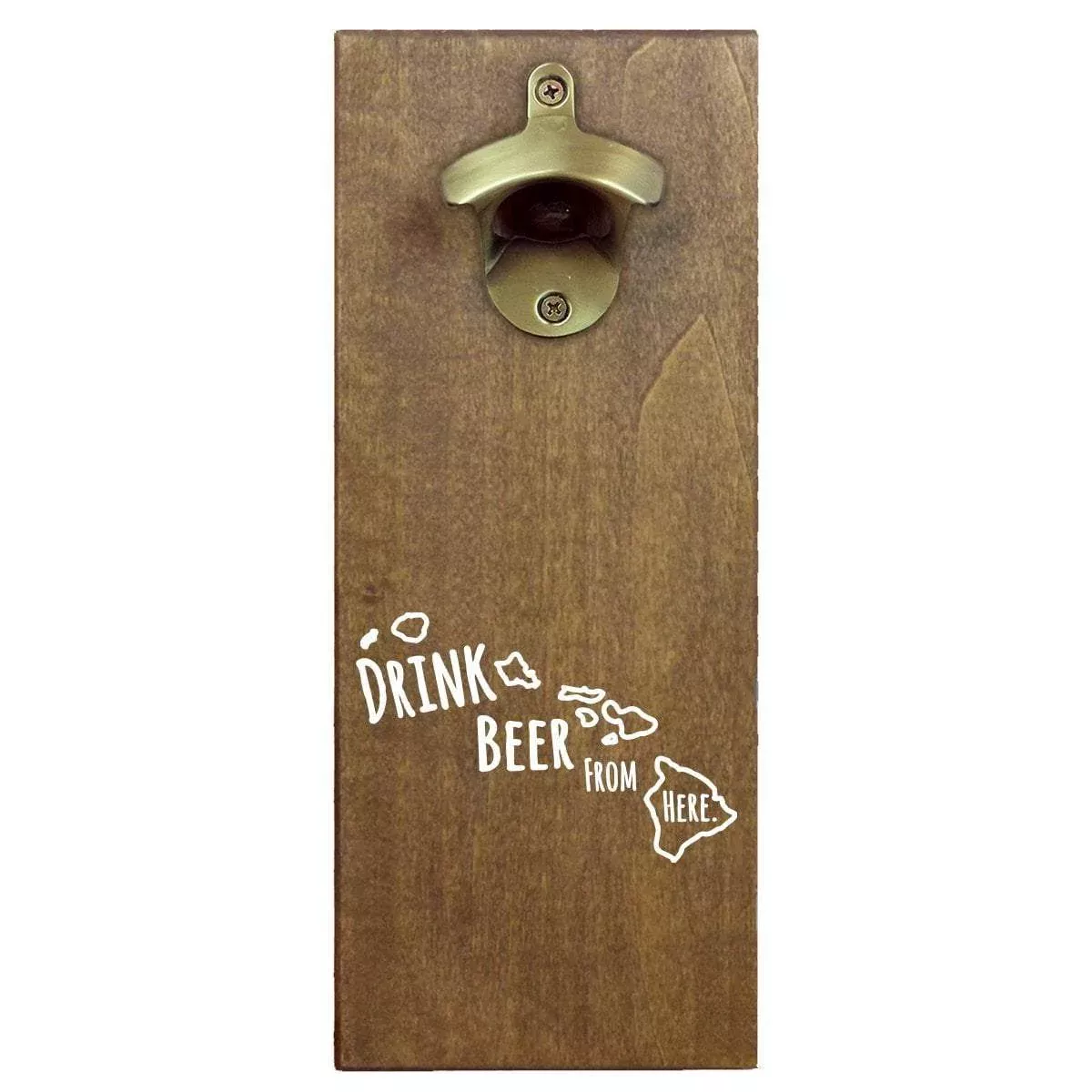 Hawaii Drink Beer From Here Cap Catching Magnetic Bottle Openers