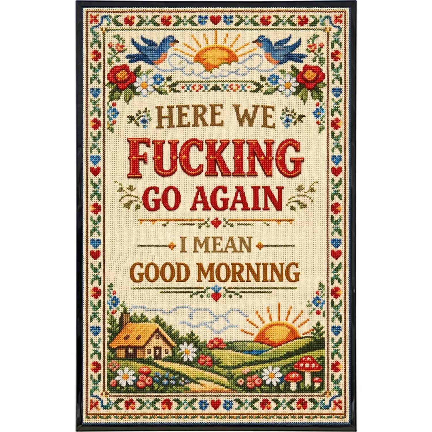 Here We F--king Go Again Print
