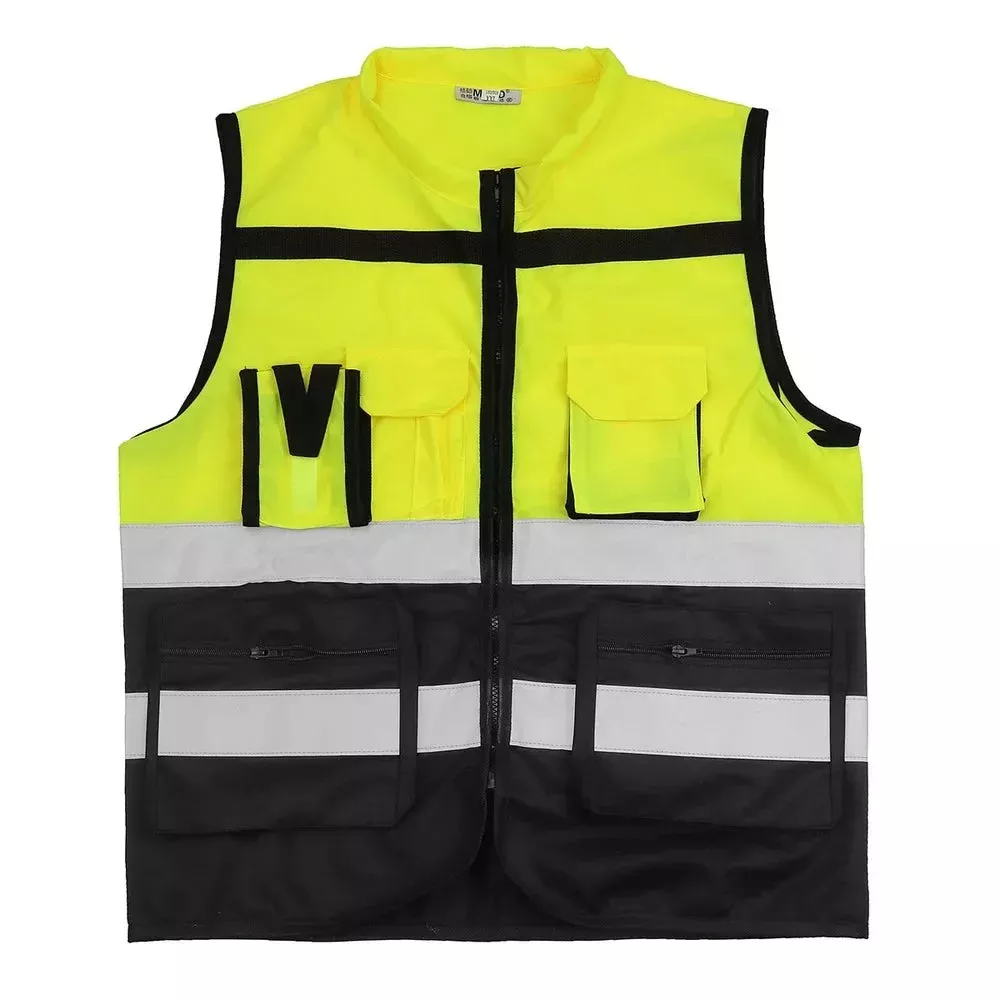High Visibility Safety Vest, Reflective Jacket, Security Waistcoat