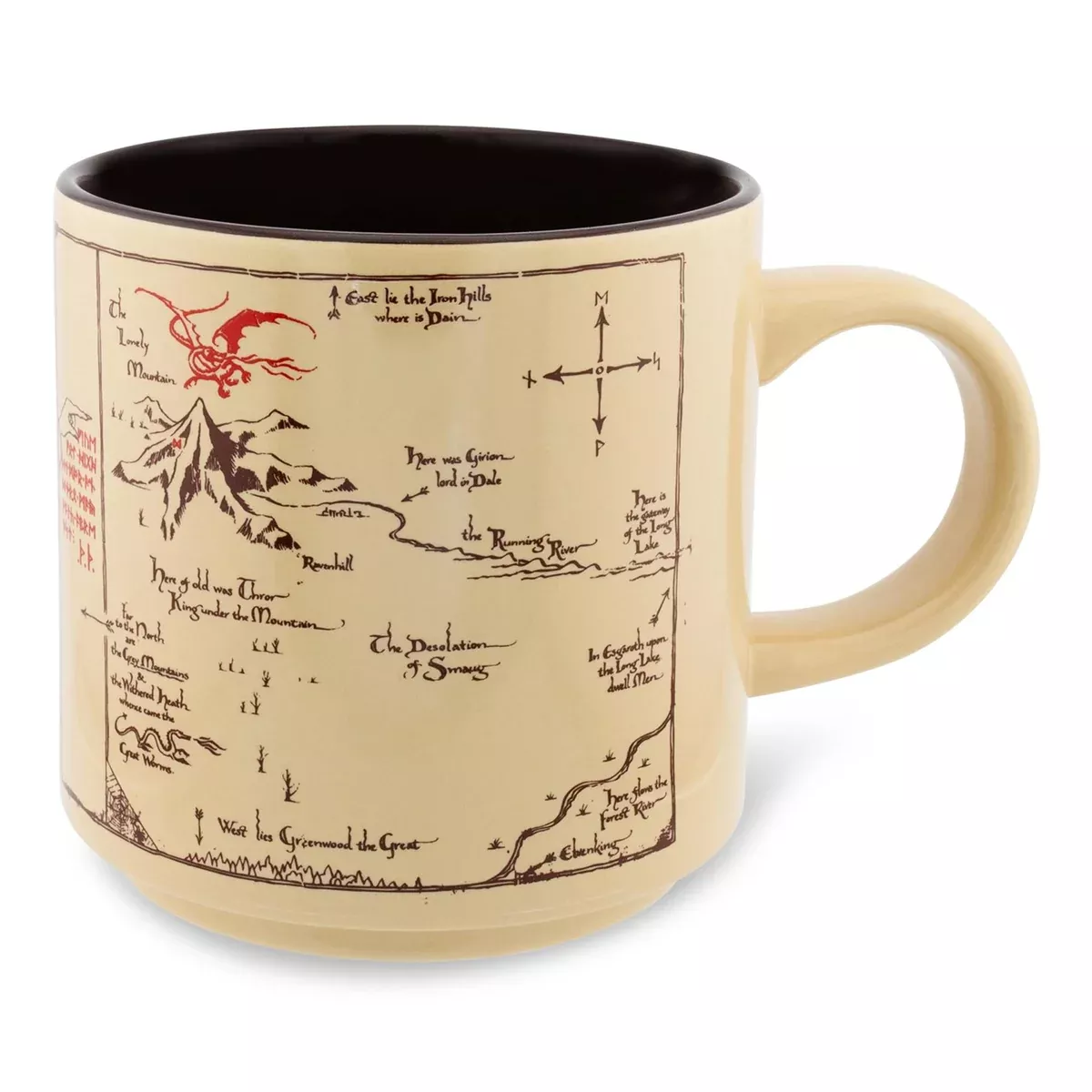 The Hobbit The Shire Map Ceramic Mug | Holds 13 Ounces