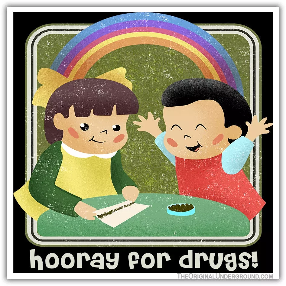 Hooray for Drugs Flexible Magnet