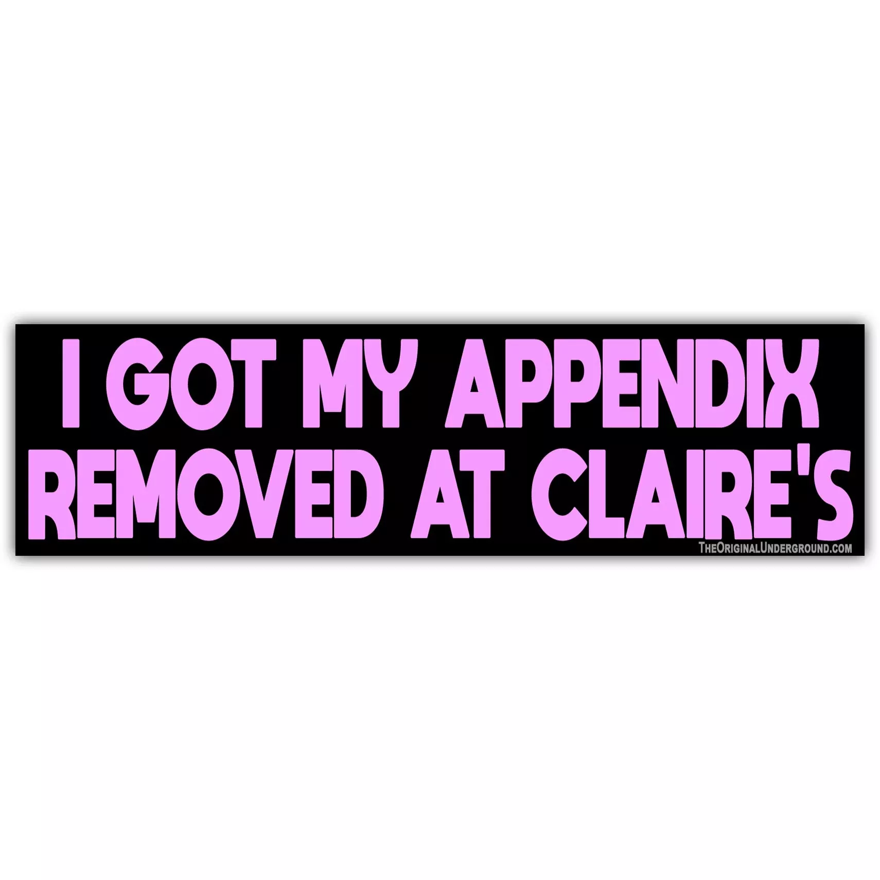 I Got My Appendix Removed at Claire's Flexible Magnet