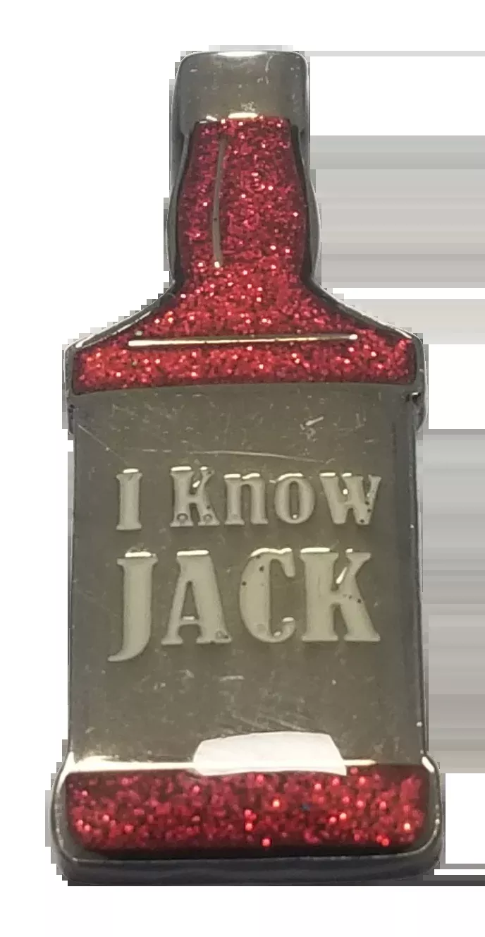 "I Know Jack" Ball Marker & Hat Clip with Crystals by ReadyGolf