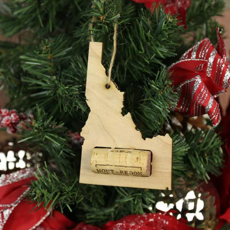 Idaho Wine Cork Holder Ornaments