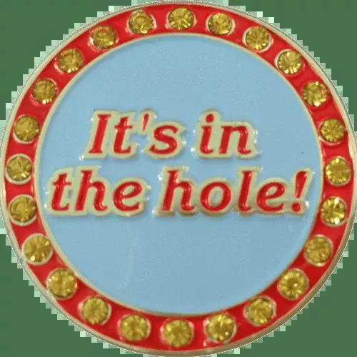 "It's in the Hole" Crystal Ball Marker & Hat Clip by ReadyGOLF