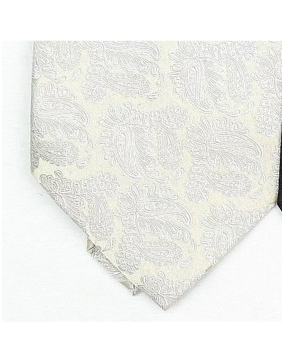 Ivory Paisley Neck Tie