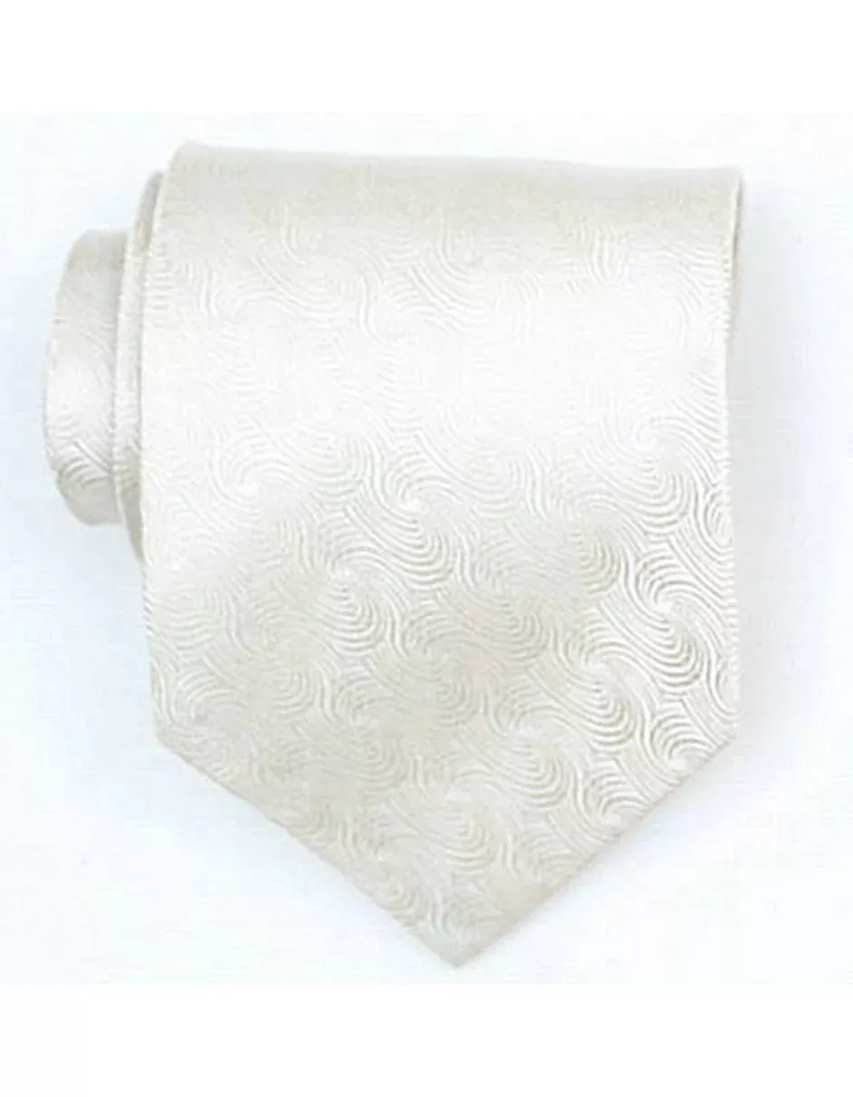 Ivory Swirl Neck Tie
