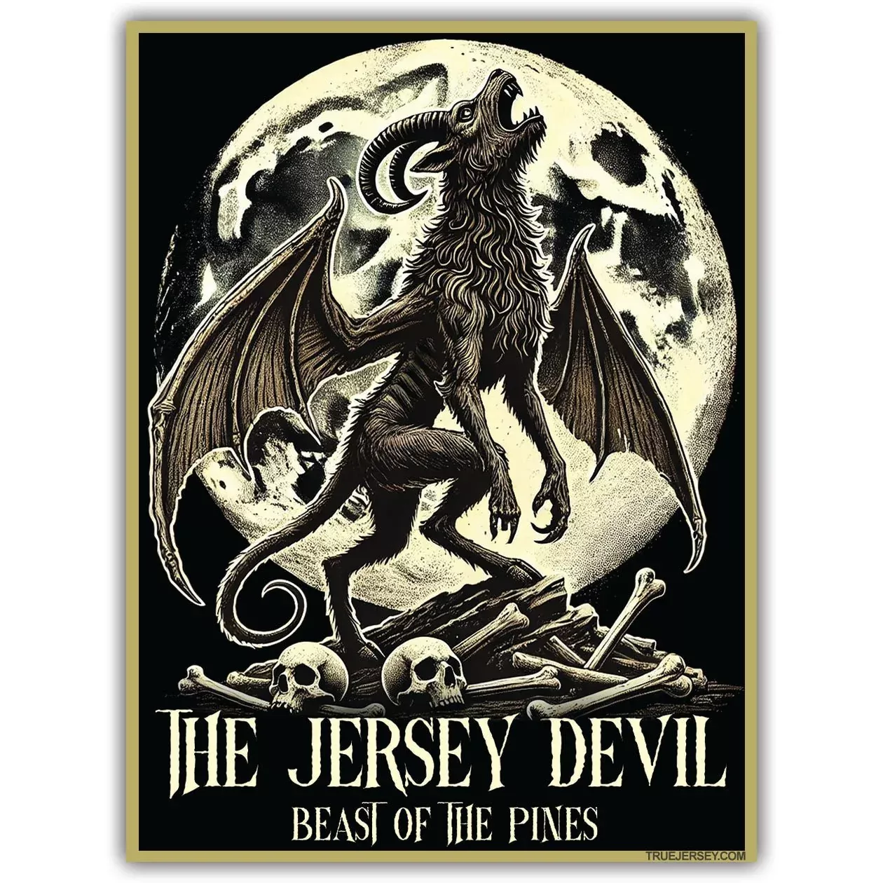 Jersey Devil Beast of the Pines Flexible Magnet