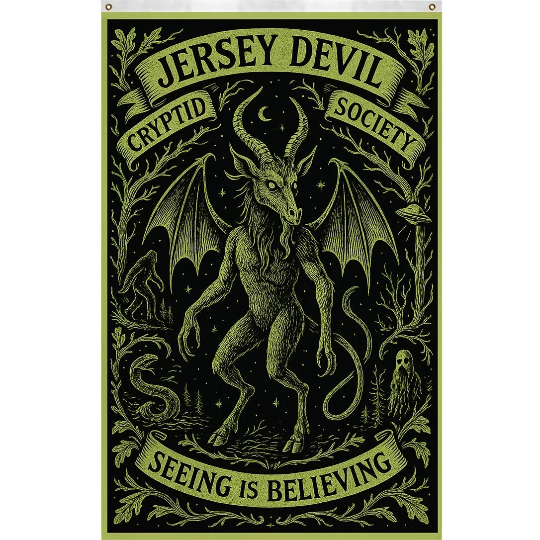 Jersey Devil Cryptid Society Flag