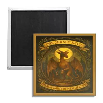 Jersey Devil Patron Saint of New Jersey Fridge Magnet