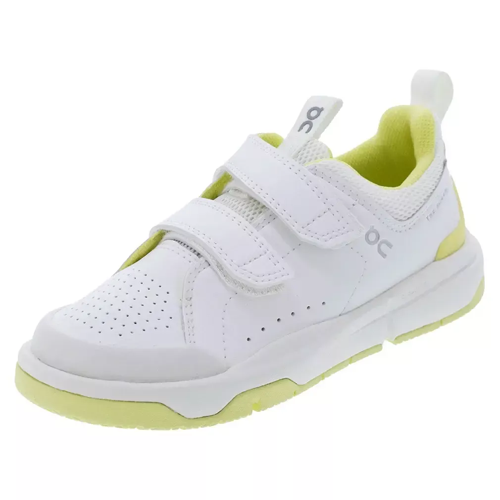 Juniors' THE ROGER Tennis Shoes White and Limelight