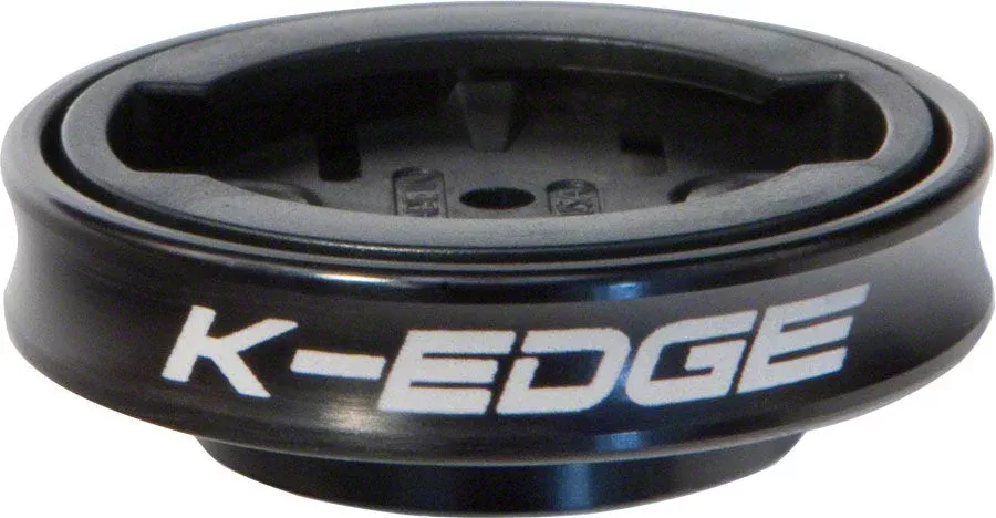 K-EDGE Gravity Cap Stem Mount for Garmin Quarter Turn Type Computers Black