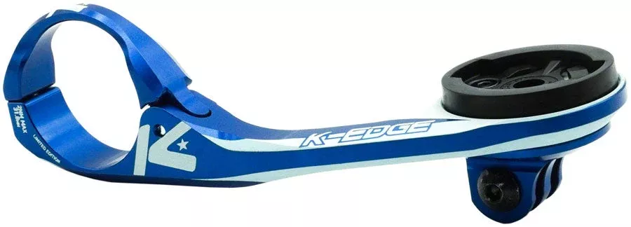 K-Edge Max XL Combo Limited Edition Computer Mount - Garmin/Wahoo Blue