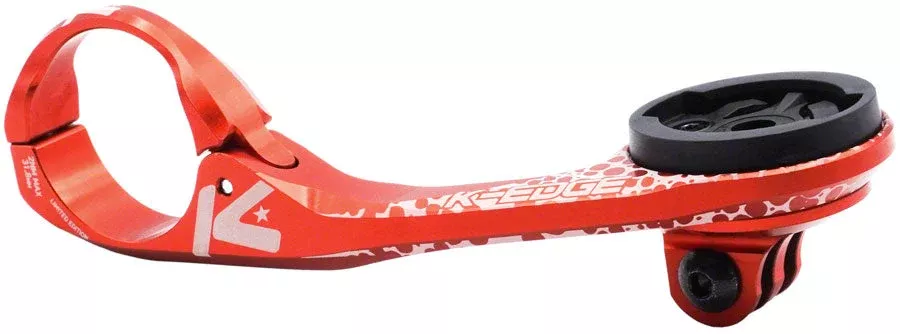 K-Edge Max XL Combo Limited Edition Computer Mount - Garmin/Wahoo Chameleon Red